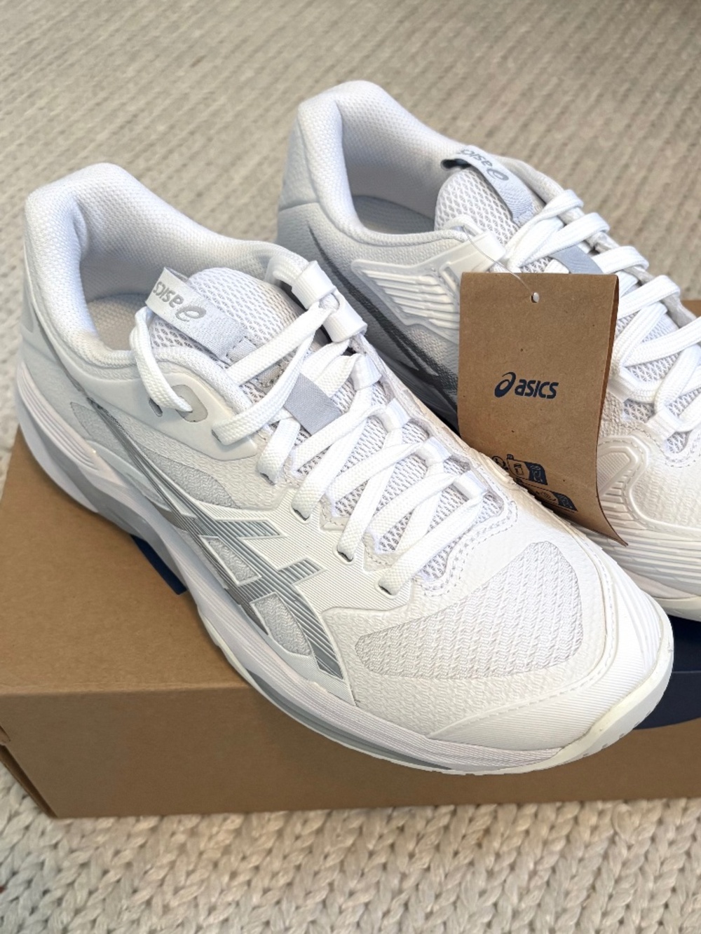 NWT Asics Solution Speed FF 4 Wh/Silver Women's Shoes